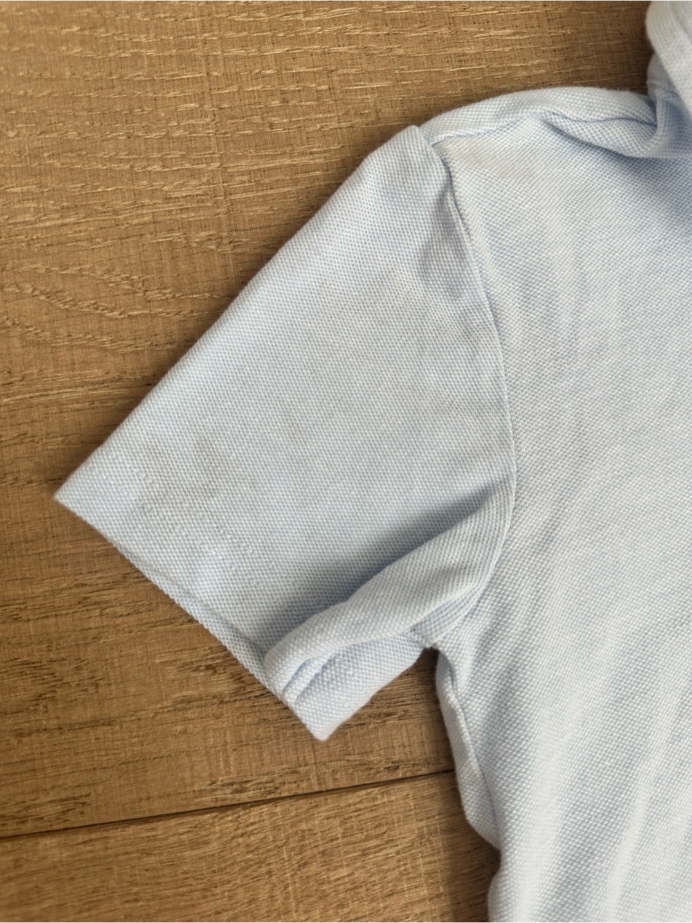 Janie and Jack Light Blue Polo with Bunny Patch - Picture 4 of 7